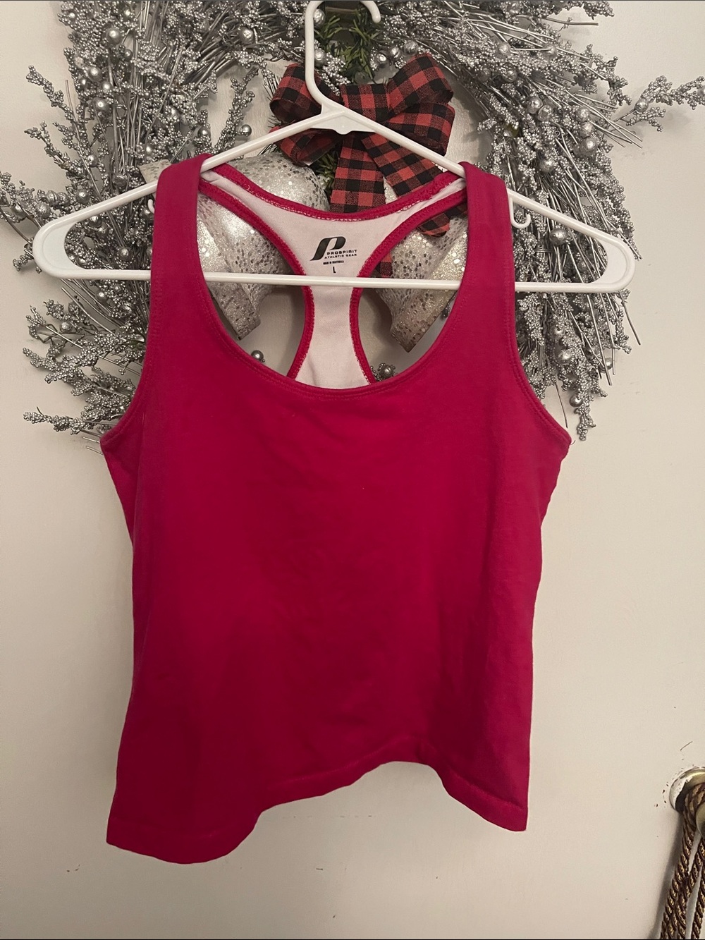 Pro Player Fuchsia Racerback Tank Top - Picture 2 of 5